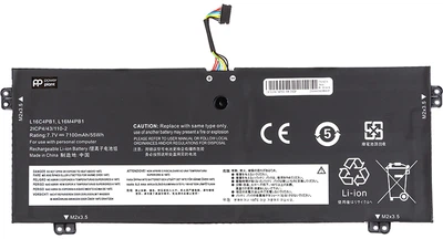 Аккумулятор PowerPlant для ноутбуков Lenovo Yoga 720-13IKB (L16C4PB1) 7.7V 7100mAh (NB482160)