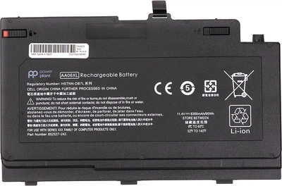 Акумулятор PowerPlant для ноутбуків HP ZBook 17 G4 (AA06XL) 11.4V 8300mAh (NB462193)