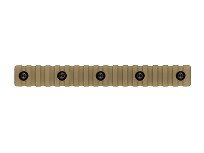 Планка Пикатинни КРУК CRC 9019 Coyote Tan на 17 слотов с креплением M-Lok