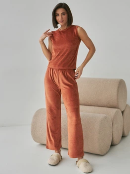 Піжама (майка + штани) жіноча BARWA garments 0279/280 S Гірчиця (2112792801852)