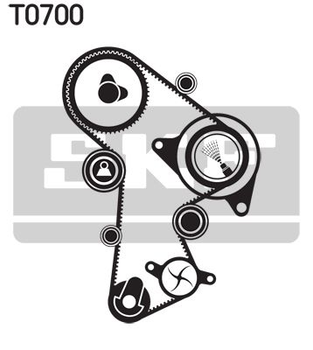 Комплект ремня ГРМ SKF (VKMA01148)