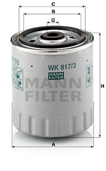 Паливний фільтр MANN-FILTER (WK8173X)