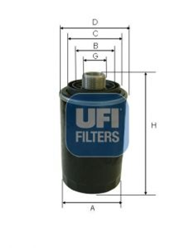 Масляний фільтр UFI (2359700)