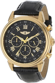 Мужские классические часы Invicta 90242-003, invicta chronograph, часы с кожаным ремешком, часы инвикта