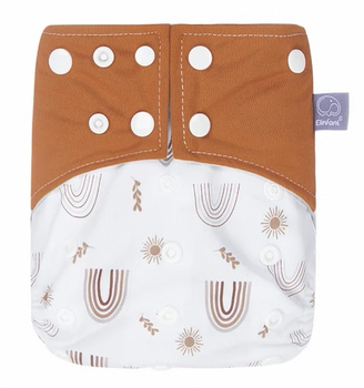 Многоразовый подгузник Elinfant с серой быстровысыхающей подкладкой 3-15 кг (EF579)