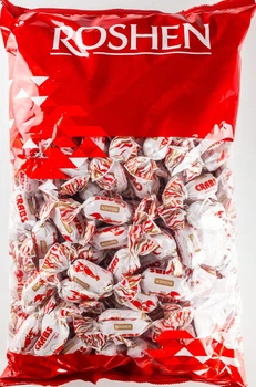 Карамель Roshen Рачки молочна з начинкою 1 кг