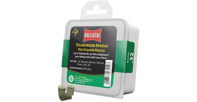 Патч для чищення Ballistol повстяний спеціальний для кал. 8 мм. 60шт/уп