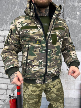 Тактическая куртка утеплённая Logos-tac мультикам Вт6828 XXXXL
