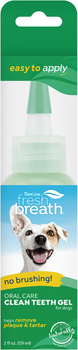 Żel do higieny jamy ustnej TropiClean Fresh Breath Clean Teeth dla psów i kotów 59 ml (645095001077)