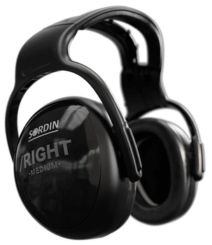 Навушники пасивні Sordin Left/Right Medium середній рівень шуму. Колір: чорний