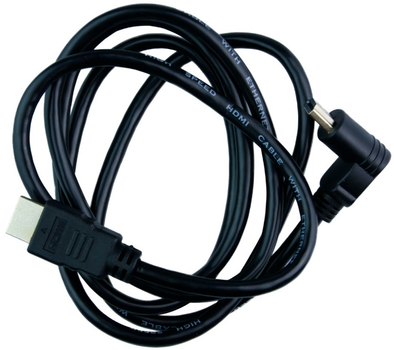 Kabel DPM HDMI to HDMI wtyk kątowy 1.5 m czarny (BMHDMI15A) (5900672655230)