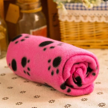 Плед для тварин Paw Print Soft Fleece Pet Blanket 60х70 см Рожевий