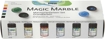 Zestaw kolorów do marmurkowania Kreul Magic Marble 6 x 20 ml (4000798736002)