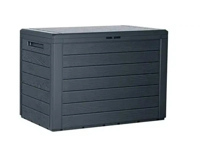 Садовий ящик-скриня для зберігання Prosperplast Woodebox MBWL190-S433 антрацит