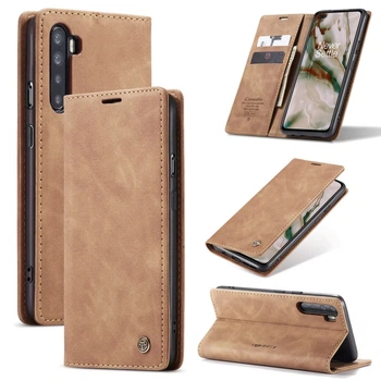 Чохол книжка з магнітом OnePlus Nord CaseMe Brown (34706-30)