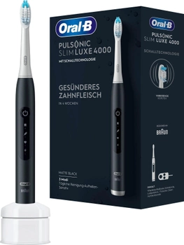 Електрична зубна щітка Oral-B Braun Pulsonic Slim Luxe 4000 Black (4210201437246)