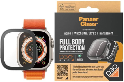 Захисне скло для екрану med D3O PanzerGlass на весь корпус Apple Watch Ultra 49 мм (5711724036880)