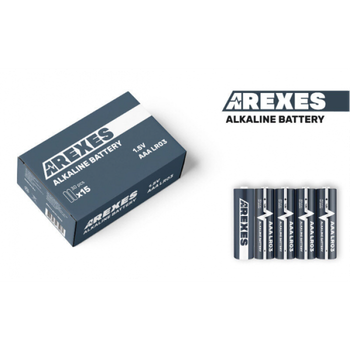 Батарейка Arexes LR03/AAA 1.5v алкалиновая (60шт в упаковке)