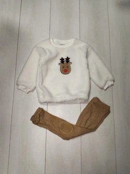 Комплект для девочки свитшот и лосины новогодний Primark 98см (400094776)