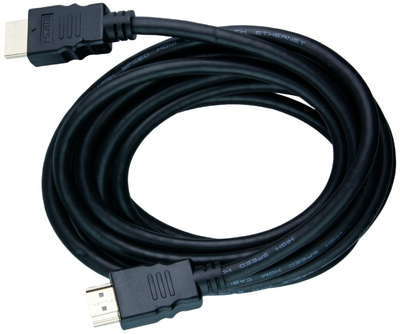 Кабель DPM HDMI to HDMI прямий конектор 5 м чорний (BMHDMI50) (5900672655285)