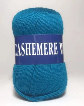 Пряжа Lana Cashemere Wool | лана кашемір вул 1033 яскрава бірюза