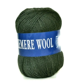 Пряжа Lana Cashemere Wool | лана кашемір вул 1030 темно зелений