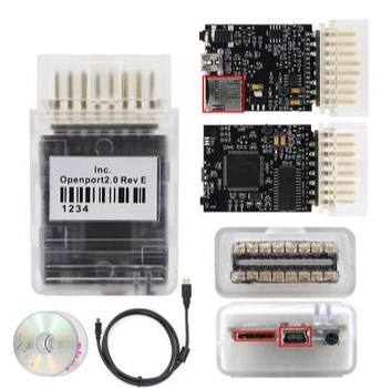 Программатор Tactrix OpenPort 2.0 J2534 EBU ECU автомобилей REV E Диагностический автосканер Прозрачный