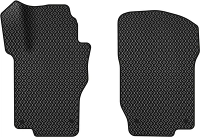EVA коврики EVAtech в салон авто передние для Mercedes-Benz ML-Class (W164) 2005-2011 2 поколения SUV EU 2 шт Black (MB1800AD2MS4RBB)