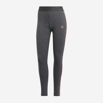 Legginsy sportowe damskie Adidas W 3S Leg GV6018 XXS/L Ciemnoszare (4062064344007)