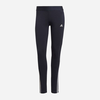 Legginsy sportowe damskie Adidas W 3S Leg H07771 XXS Granatowe (4064054234985)