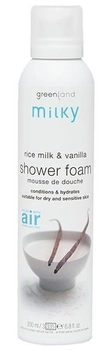 Піна для душу Greenland Milky Shower foam Rice Milk & Vanilla 200 мл (8714938012562)