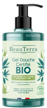 Гель для душу BeauTerra Hemp & Aloe Vera Organic 750 ml (3770008167285)