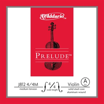 Струна Ля для скрипки D'Addario Prelude Violin Single A String 4/4 Scale Medium Tension