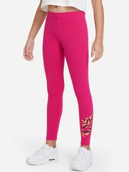 Młodzieżowe legginsy dla dziewczynki Nike G Nsw Favorites Gx Lggng Fill DC9761-615 146-156 cm (L) Różowe (194501716888)