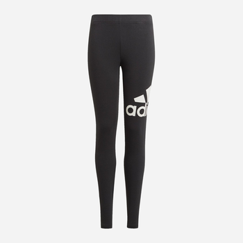 Młodzieżowe legginsy sportowe dla dziewczynki Adidas G Bl Leg GN4081 140 cm Czarne (4064036050121)