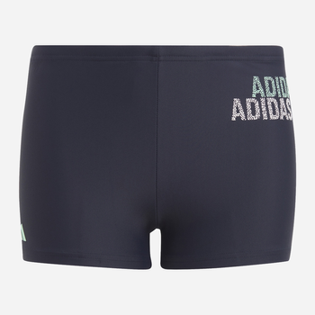 Підліткові плавки-боксери для хлопчика Adidas Logo Swim Brief H49556 152 см Темно-сірі (4066745079035)