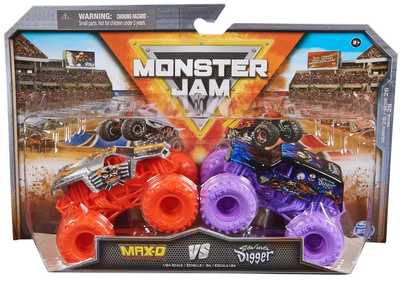 Zestaw samochodów Spin Master Monster Jam Max-D vs Son Uva Digger (0778988249666)