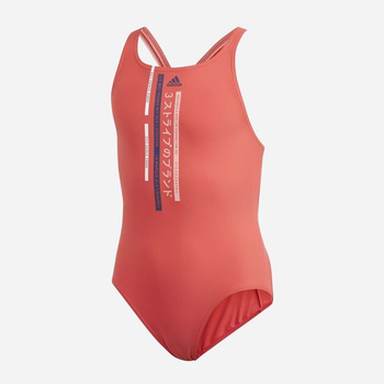 Dziecięcy strój kąpielowy jednoczęściowy na basen dla dziewczynki Adidas Ya Swim Suit FL8661 116 cm Czerwony (4062058615816)