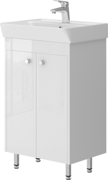 Тумба підлогова JUVENTA Trinity-50 біла з умивальником SANOVIT Neon-50