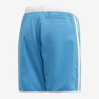 Modzieżowe spodenki kąpielowe dla chłopca Adidas Yb 3S Shorts FM4144 158 cm Błękitne (4062058577794)