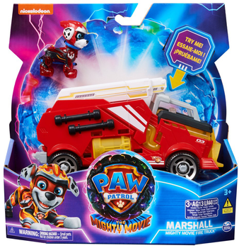 Samochód Spin Master Paw Patrol Movie 2 Marshall Mighty Movie Fire Truck z figurką (0778988486481)