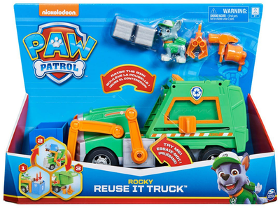 Сміттєвоз Spin Master Paw Patrol Rocky Re Use It Truck з фігуркою (0778988361160)