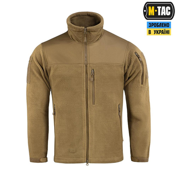 Тактична військова куртка M-Tac Alpha Microfleece Gen.II Coyote Brown 3XL