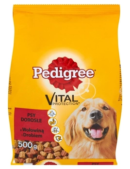 Sucha karma dla psów Pedigree Adult z wołowiną i drobiem 500 g (5900951019814)