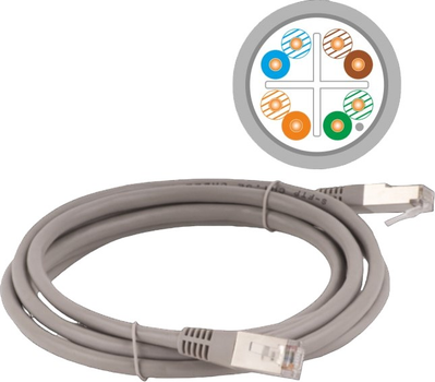 Патч-корд A-lantec STP Cat 6 2 м Grey (KKS6SZA2.0)