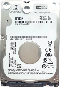 Жорсткий диск Western Digital 2.5 AV-25 500Gb (WD5000LUCT) FR