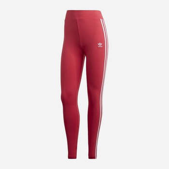 Legginsy sportowe damskie Adidas 3 Str Tight GD2369 32 Czerwone (4064036805646)