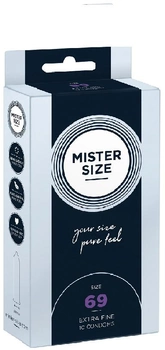 Prezerwatywy Mister Size Condoms dopasowane do rozmiaru 69 mm 10 szt (4260605480201)