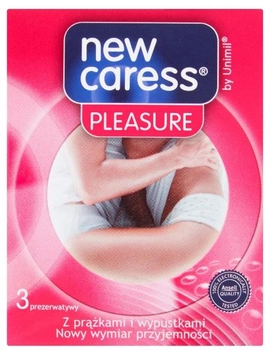 Prezerwatywy New Caress Pleasure lateksowe 3 szt (5011831094491)