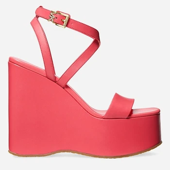 Женские босоножки кожаные Michael Kors 142661547 38 (7,5М) 24,5 см Розовые (1159797394)